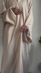 Slit Sleeve Pearl Abaya